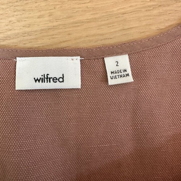 Aritzia Wilfred Brax Jumpsuit linen blend wide leg - Size 2 - Picture 8 of 8